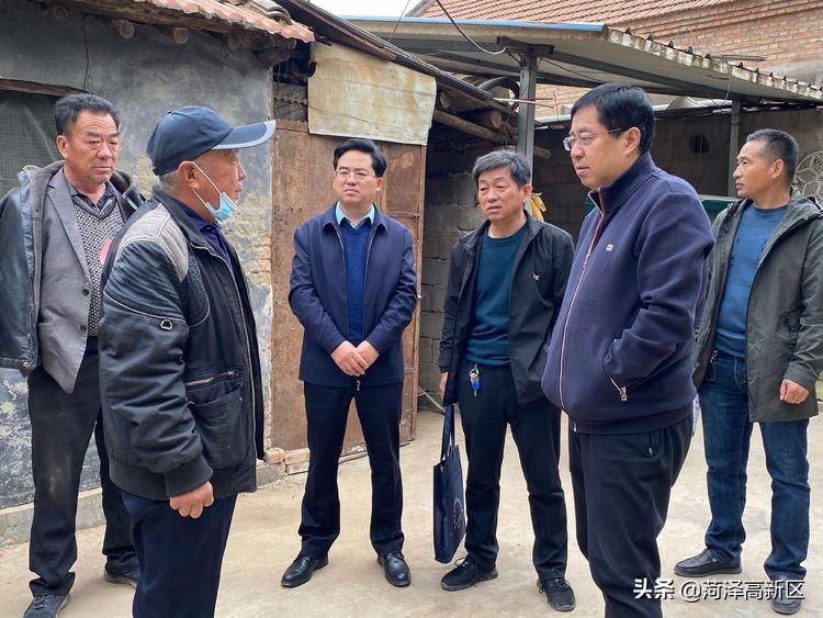 郭保存到菏泽高新区马岭岗镇调研