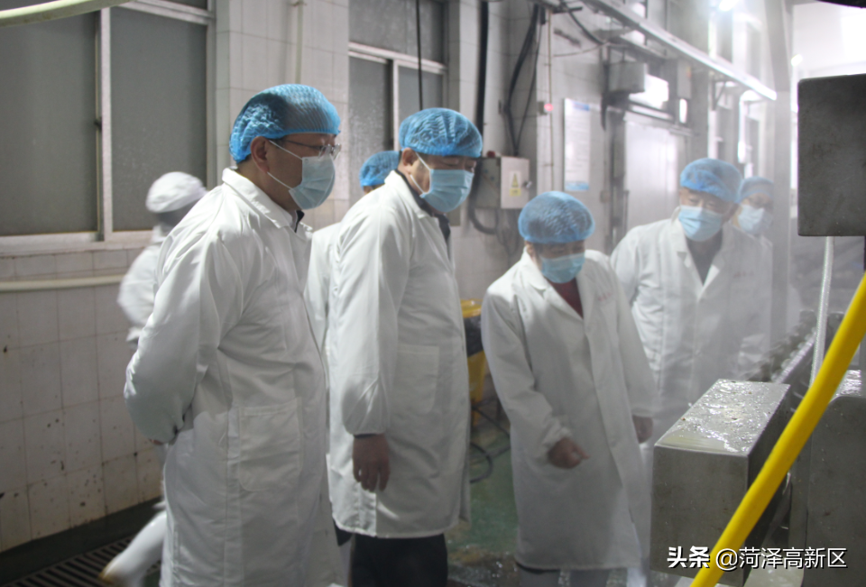曹升灵到菏泽高新区督导冷链食品疫情防控工作