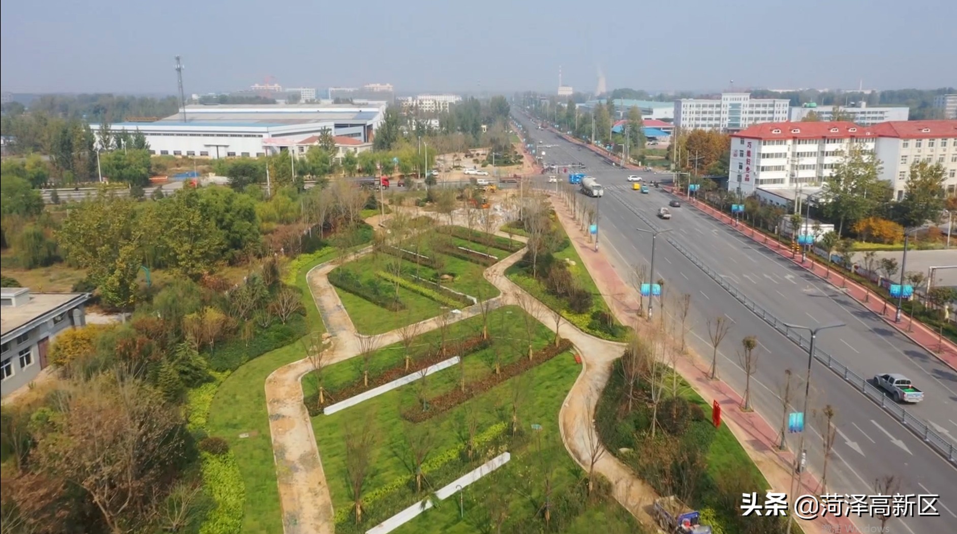 菏泽高新区：全面提升兰州路  精心打造“城市会客厅”