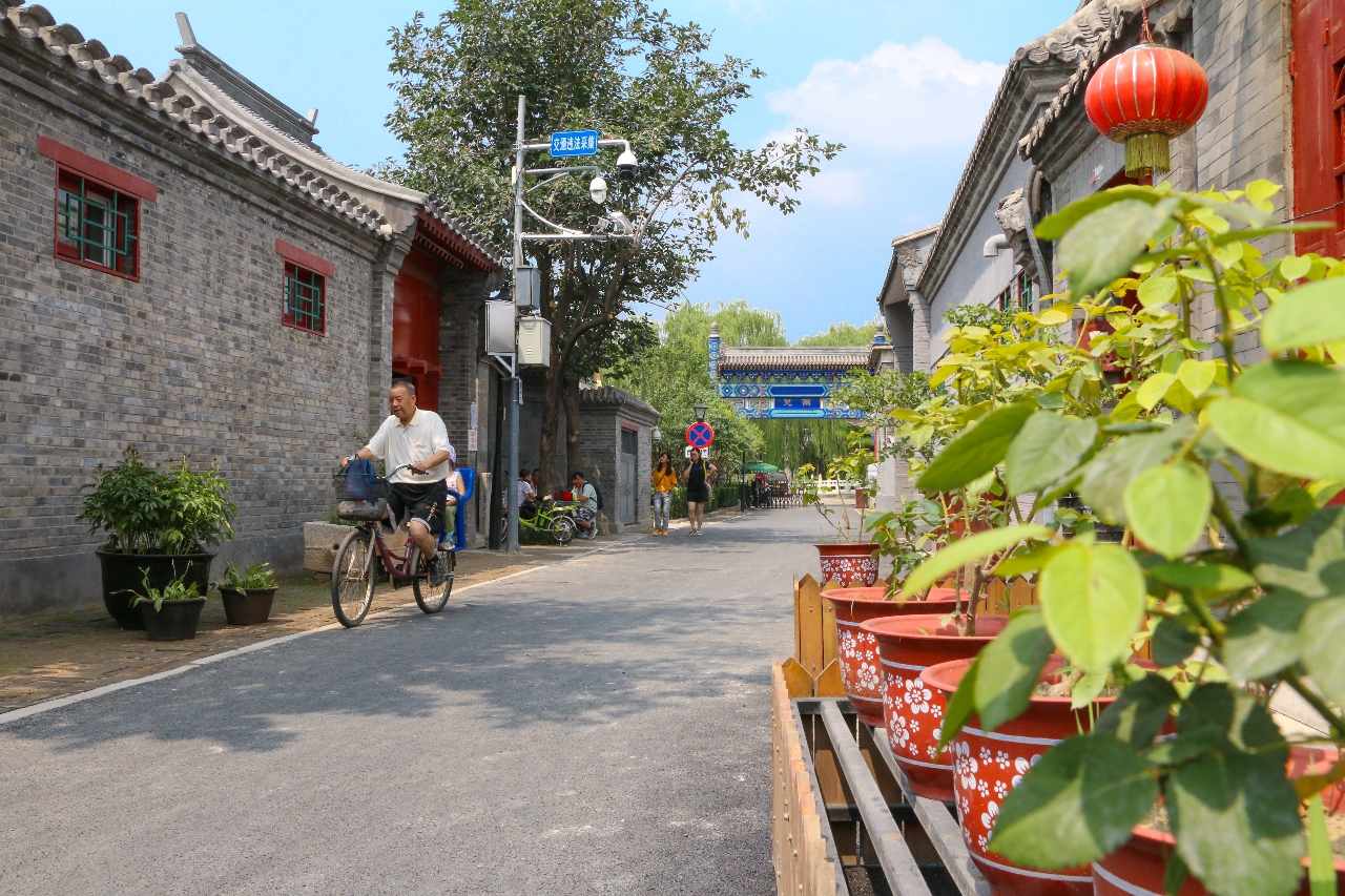 北京市南锣鼓巷片区雨儿胡同(2019年7月25日摄)。