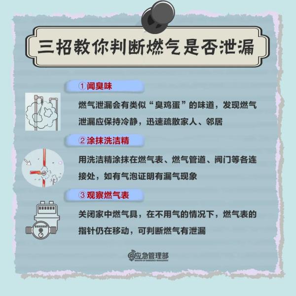 这样做，马上知道家里燃气是否泄漏