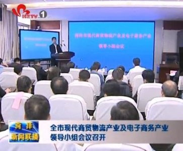 全市现代商贸物流产业及电子商务产业领导小组会议召开