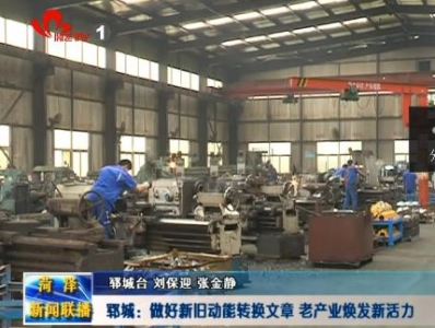 郓城：做好动能转换文章让老产业焕发新活力