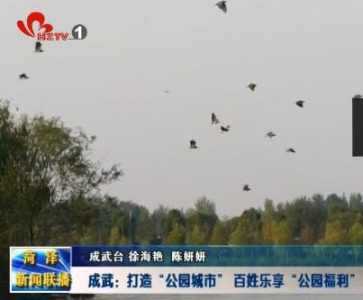 成武：打造“公园城市” 百姓乐享“公园福利”
