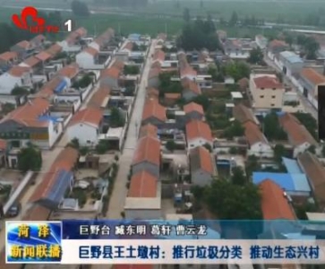 巨野县王土墩：推行垃圾分类  推动生态兴村