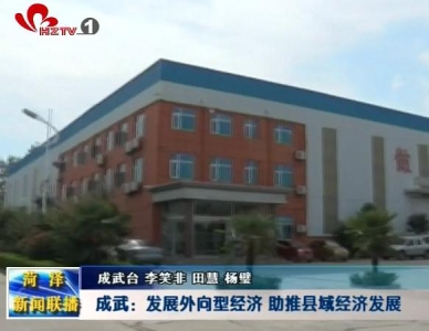 成武：发展外向型经济 助推县域经济发展