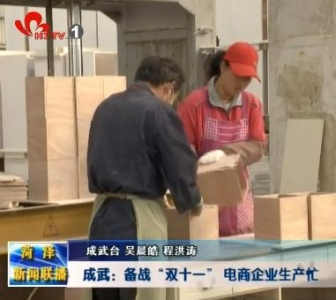 成武：备战“双十一” 电商企业生产忙