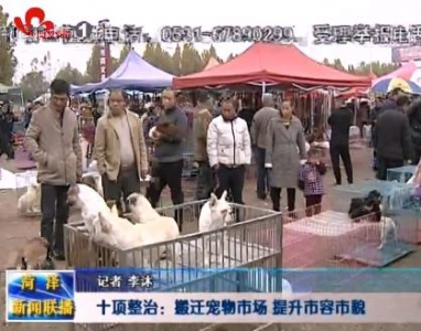 十项整治：搬迁宠物市场 提升市容市貌
