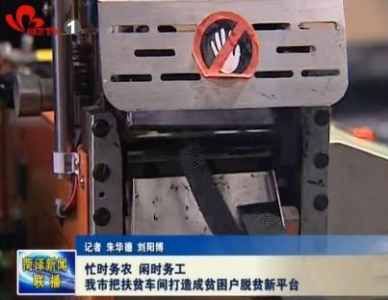 忙时务农 闲时务工  我市把扶贫车间打造成贫困户脱贫新平台