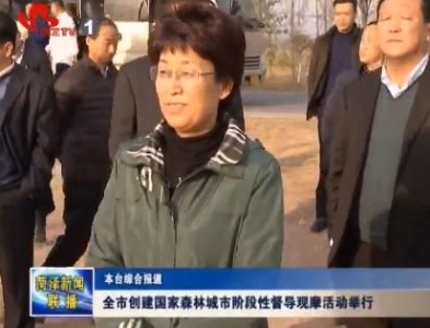 全市创建国家森林城市阶段性督导观摩活动举行