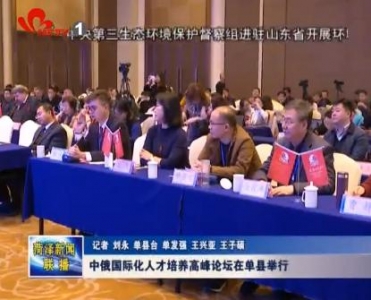 中俄国际化人才培养高峰论坛在单县举行