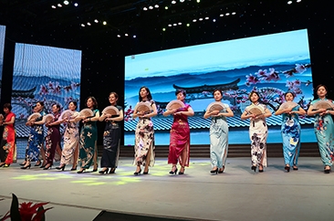 旗袍秀《水墨兰亭》