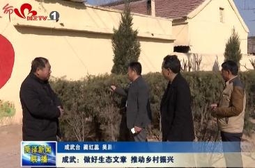 成武：做好生态文章 推动乡村振兴