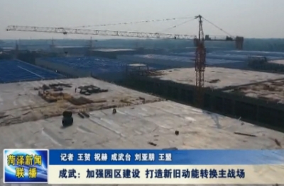 成武：加强园区建设 打造新旧动能转换主战场