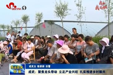 成武：聚焦龙头带动 立足产业兴旺 扎实推进乡村振兴