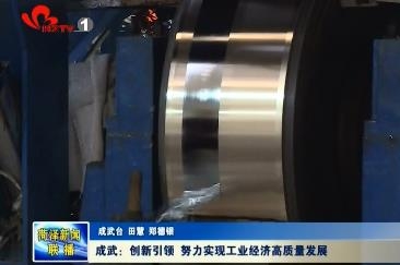 成武：创新引领 努力实现工业经济高质量发展