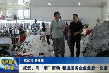 成武：闻“哨”而动 畅通服务企业最后一公里