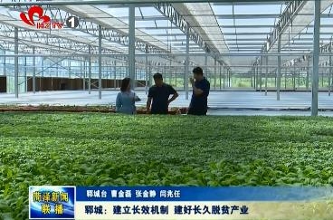 郓城：建立长效机制 建好长久脱贫产业