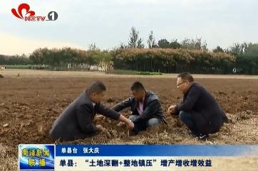 单县：“土地深翻+整地镇压”增产增收增效益