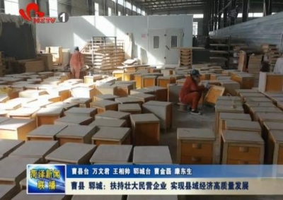 曹县 郓城：扶持壮大民营企业 实现县域经济高质量发展