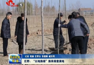 巨野：“以地换绿”换来绿意满地