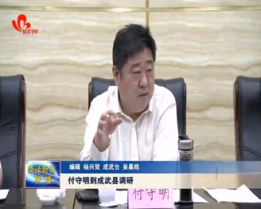 付守明到成武县调研