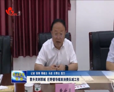 曹升灵到郓城、巨野督导煤炭消费压减工作