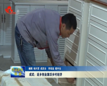 成武：返乡创业激活乡村经济