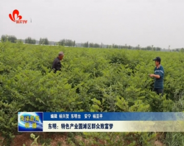 东明：特色产业圆滩区群众致富梦
