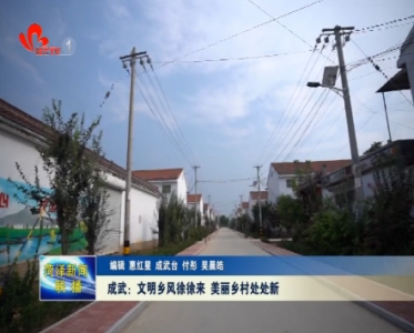 成武：文明乡风徐徐来 美丽乡村处处新