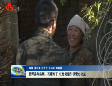 巨野陶庙镇：石榴红了 红色党建引领爱心公益