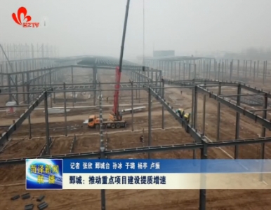 鄄城县：推动重点项目建设提质增速