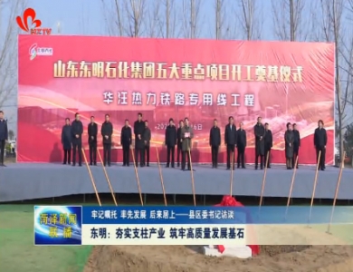东明：夯实支柱产业 筑牢高质量发展基石