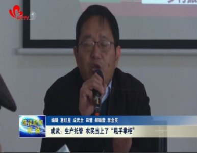成武：生产托管 农民当上了“甩手掌柜”