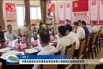 菏泽市委全面依法治市委员会司法协调小组第四次全体会议召开