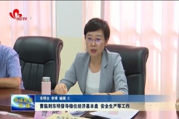 曹临到东明督导稳住经济基本盘 安全生产等工作