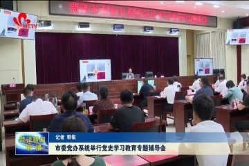 菏泽市委党办系统举行党史学习教育专题辅导会