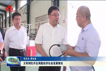 王军到牡丹区调度经济社会发展情况