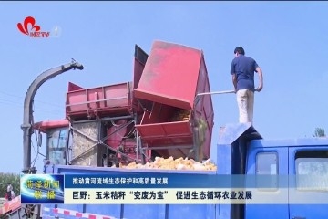 【推动黄河流域生态保护和高质量发展】巨野：玉米秸秆“变废为宝” 促进生态循环农业发展