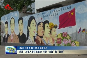 菏泽：加强人居环境整治 村居“旧貌”换“新颜”
