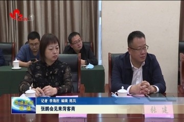 副市长张鹏会见上海产业合作促进中心客商