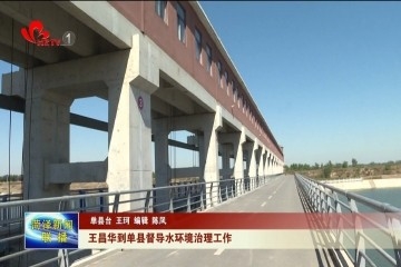 王昌华到单县督导水环境治理工作