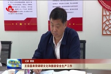 王宗昌来菏调研文化和旅游安全生产工作