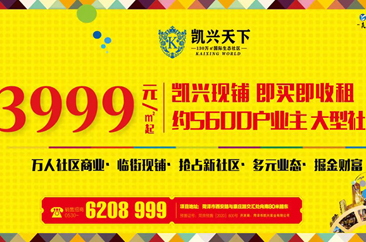  凯兴现铺 即买即收租  约5600户业主大型社区 