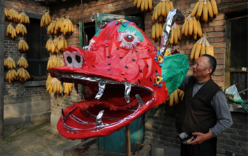 菏泽民俗活动：龙灯制作