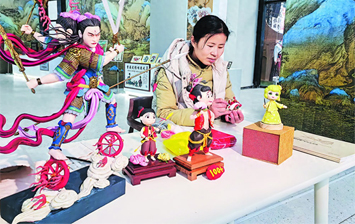 国家级非遗曹县江米人传承人张洪梅推出哪吒主题面塑新作