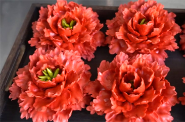  牡丹花开馍香来 非遗花饽饽迎马年 